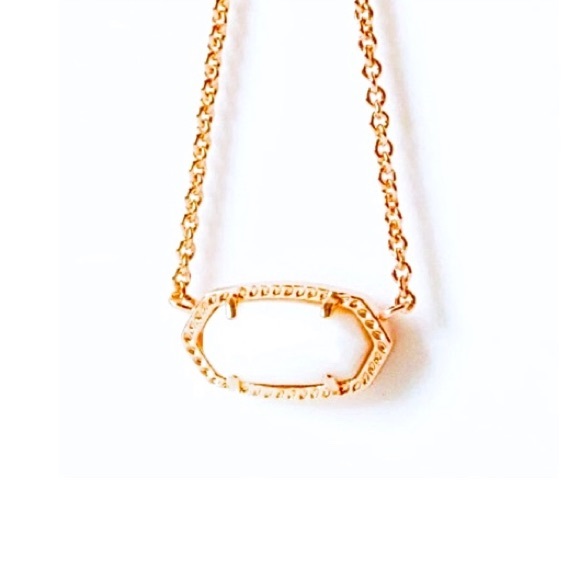 NEW Kendra Scott Rose Gold Elisa Pendant Necklace - Picture 2 of 10